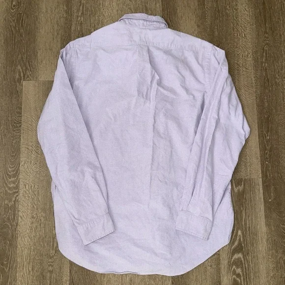Polo Ralph Lauren Long Sleeve Button Down Oxford Shirt Men's Large Light Purple - Picture 3 of 5